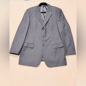 Mantoni Super 140’s Grey Blazer Men’s 42R 3‑Button Single Vent EUC